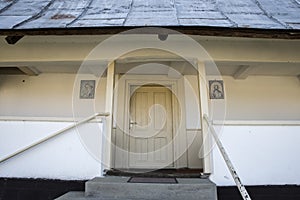 The wooden church from Novaci-StrÃÆini photo